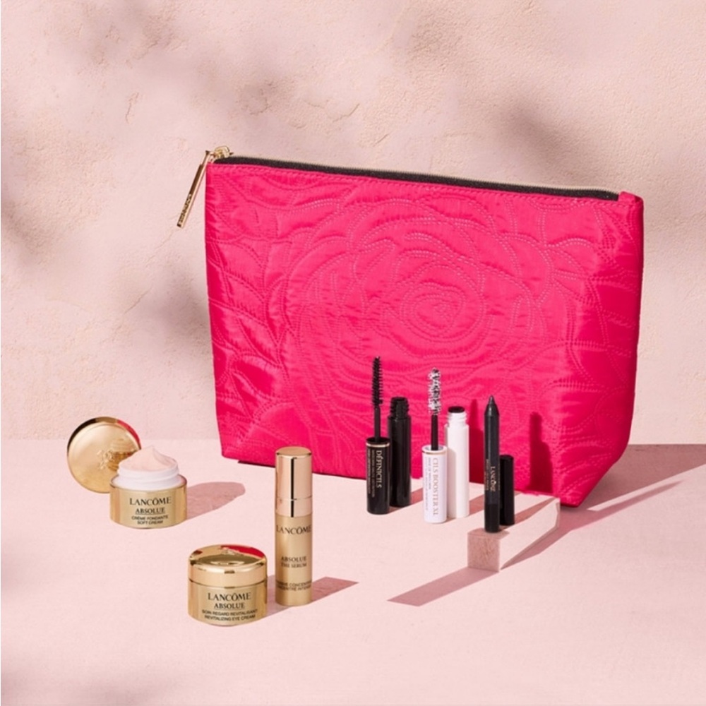 Lancome 7 Piece Gift Set - Absolue, Mascara, Makeup Bag